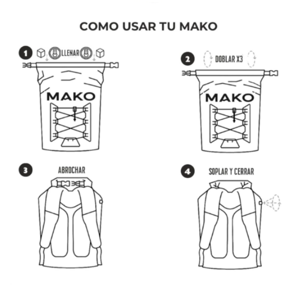 HIELERA IMPERMEABLE INFLABLE MAKO MG1